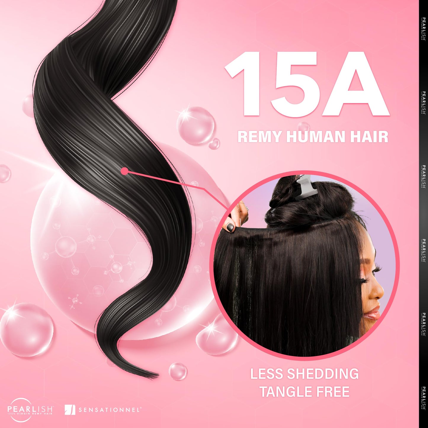 Sensationnel Pearlish Bundle BSS hair - Pearlish Bohemian Deep pearl conditioned 15a remy Beauty supply hair sew in or glue on human hair - Pearlish Bundles Bohemian (18 Inch, NATURAL)