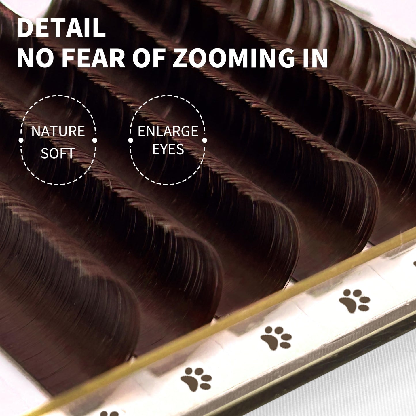 ABONNIE Brown Lash Extensions, Colored Lash Extensions, 0.05 C Curl Lash Extensions, 8-15mm Mixed Lash Trays Classic Lash Extensions, Single Lash Extensions for Professional (Brown 0.05 C 8-15mm Mix)