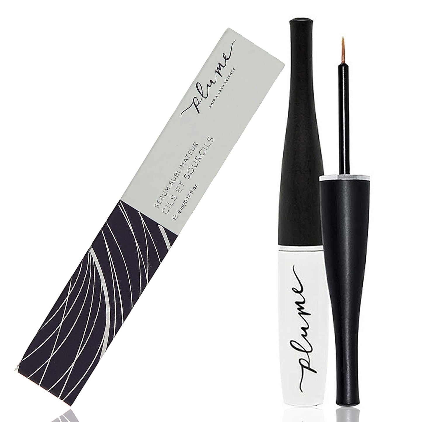 Plume - Natural Lash + Brow Enhancing Serum | Cruelty-Free, Vegan, Clean Cosmetics (0.17 fl oz | 5 mL)