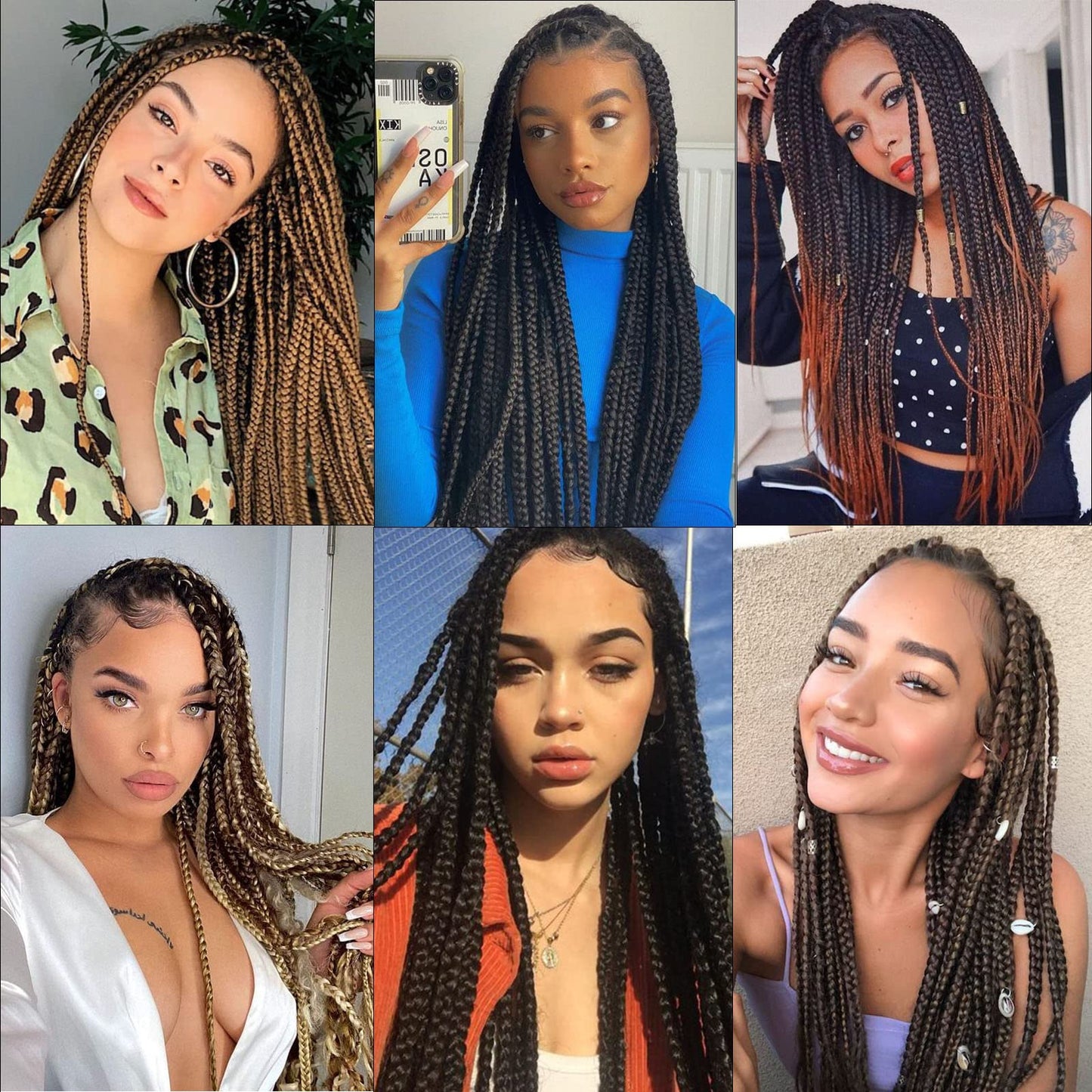 ROSDINA Pre-stretched Braiding Hair - 24 Inch 8 Packs Ombre Brown Long Braiding Hair For Twist or Box Braids, Yaki Texture Hot Water Setting Synthetic Braiding Hair Extensions (24 Inch, T30-8P)