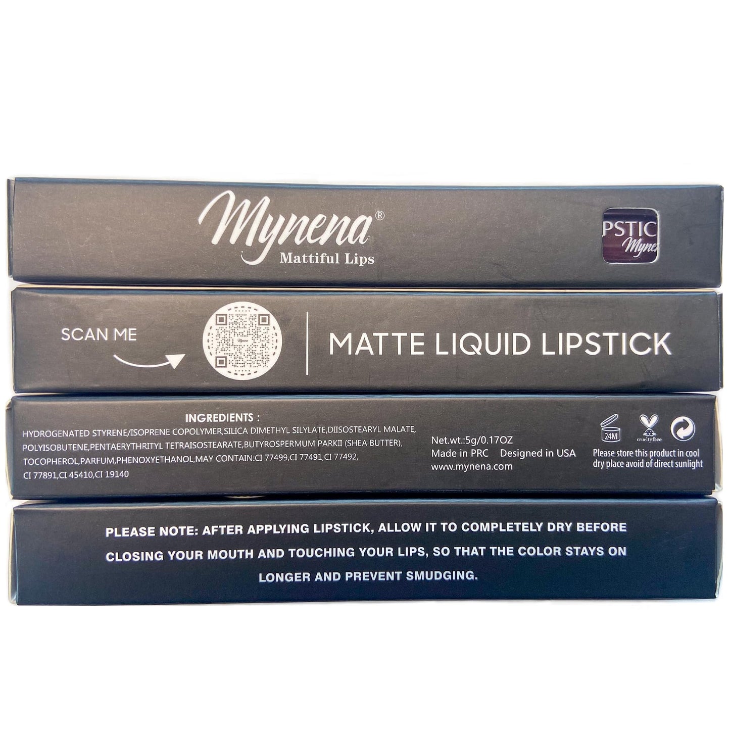 Mynena Brownish Red Long-Lasting Matte Liquid Lipstick | Intense Color, Smudge-Proof & Waterproof | Comfortable, Hydrating Shea Butter | Vegan & Cruelty-Free | Sienna