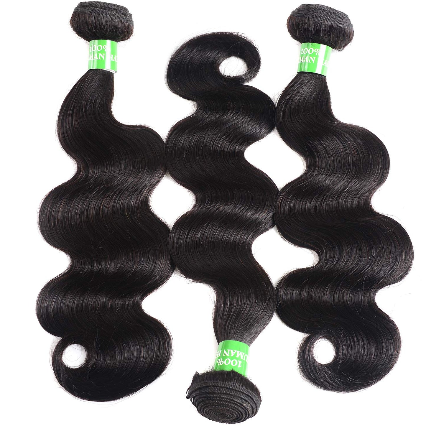 beauty youth Human Hair Body Wave Bundles with Closure (10 12 14 + 10) Unprocessed Virgin Brazilian Human Hair Bundles with Free Part Lace Closure Body Wave 3 Bundles Hair Weave Natural Color