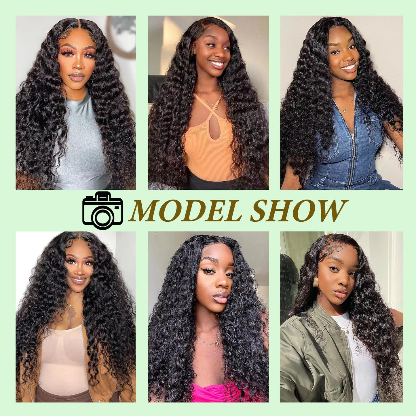 Saluna Deep Wave Bundles Human Hair 14 Inch Full And Thick Single Bundles 12A 100% Unprocessed Brazilian Virgin Human Hair Bundles Soft Curly Bundles Human Hair