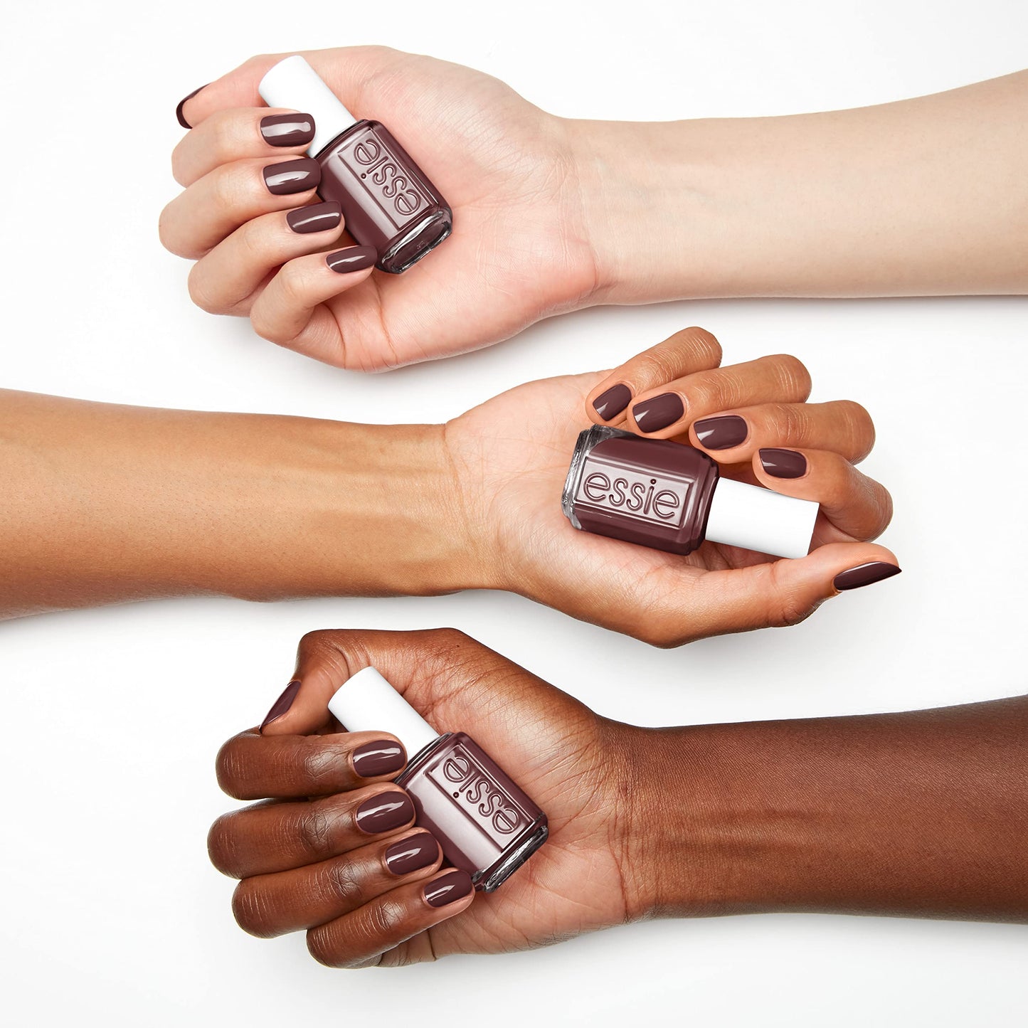 essie Salon-Quality Nail Polish, 8-Free Vegan, UnGuilty Pleasures, Brown, No To-Do, 0.46 fl oz (Pack of 2)