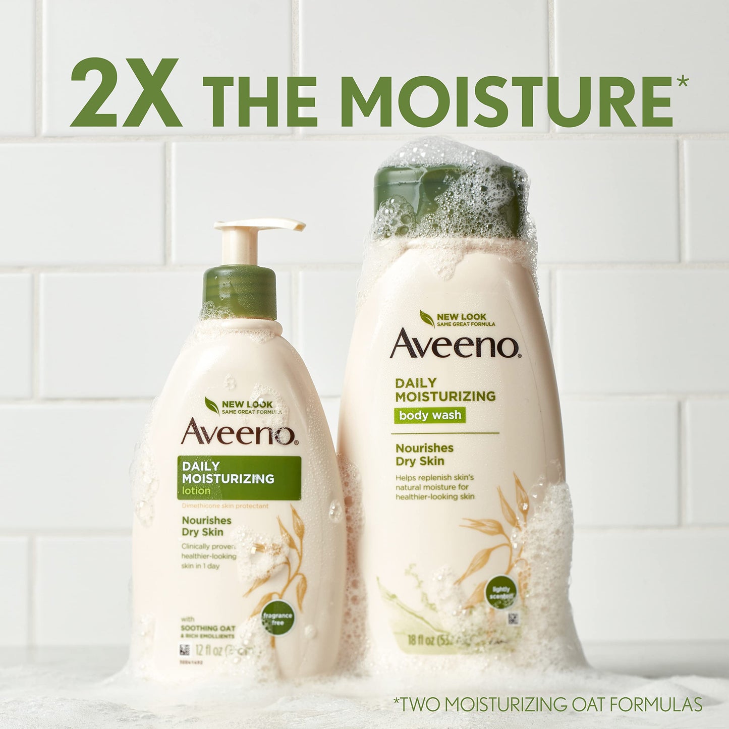 Aveeno Daily Moisturizing Body Lotion with Soothing Oat and Rich Emollients to Nourish Dry Skin, Fragrance-Free, 12 Fl Oz (Pack of 6)