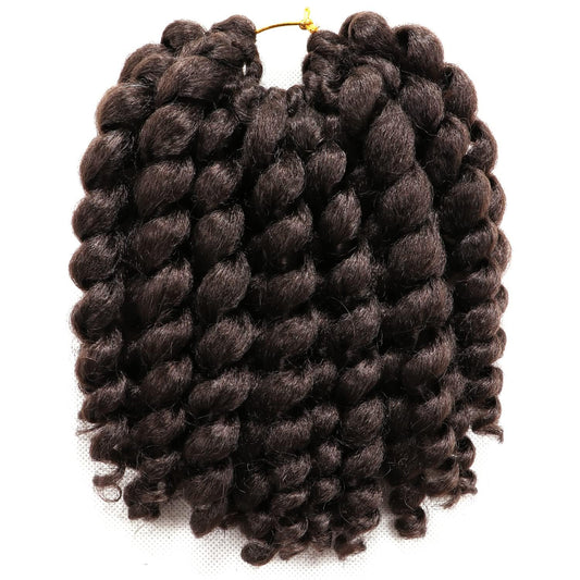 8 Inch Jamaican Bounce Crochet Hair 22 Strands Jumpy Wand Curl Crochet Hair 4 Packs Curly Crochet Hair for Black Women (8 Inch 4 Packs, 4)