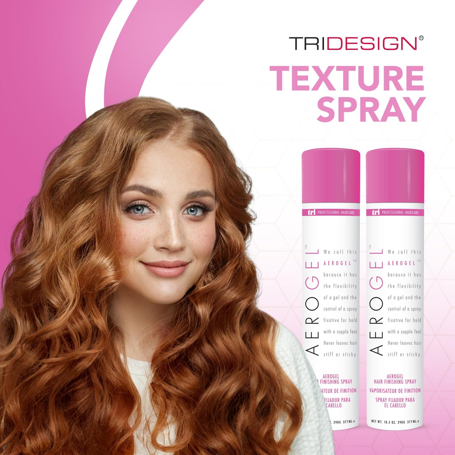 TRI Design Haircare Bundle: Aerogel Volumizing & Flexible Hold Hairspray + Covert Control Fast-Drying & Humidity-Resistant Hairspray – For All Hair Types, Lightweight & Non-Sticky Finish