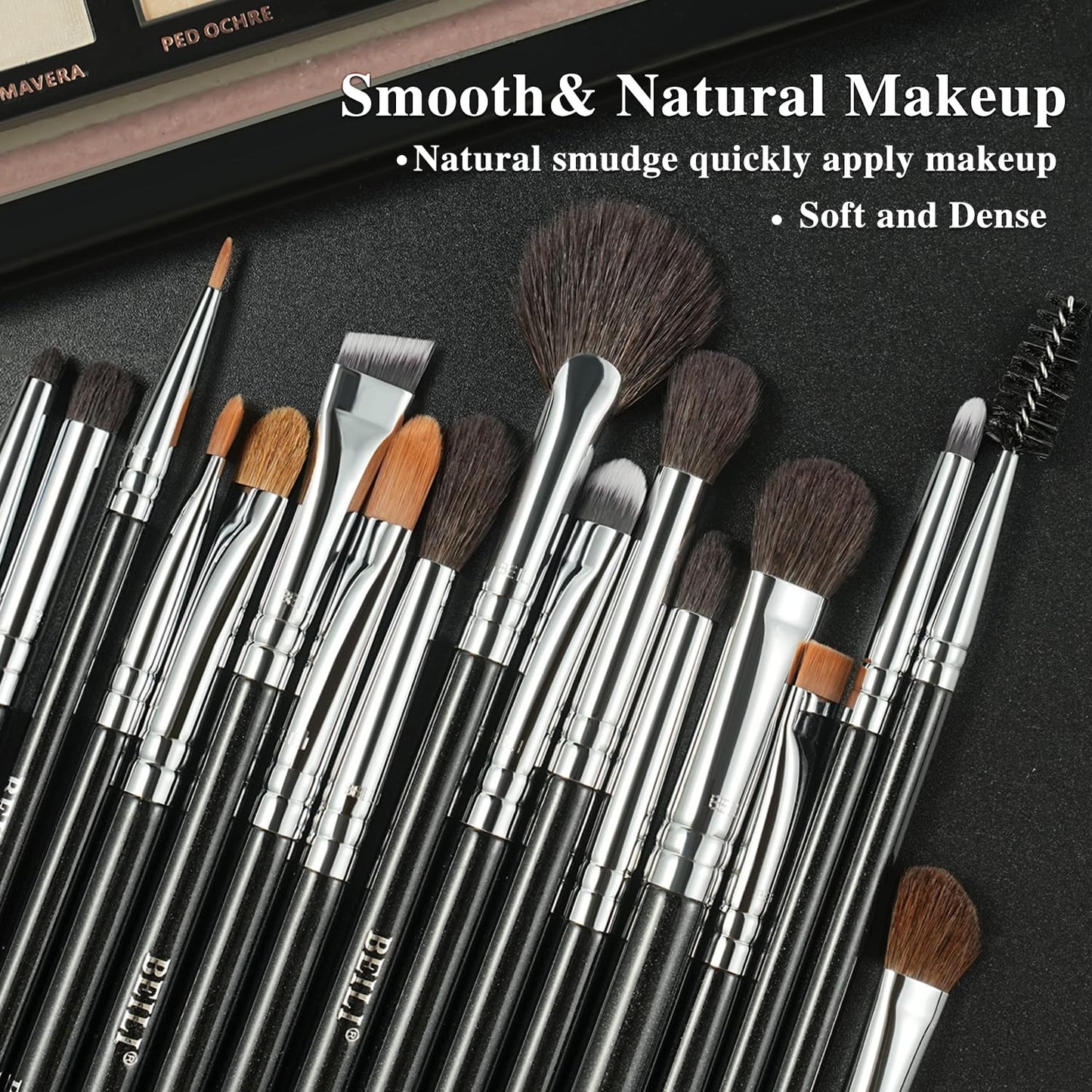 BEILI Eye Makeup Brushes 17Pcs Classic Eyeshadow Brush Set with Premium Soft Natural Hairs & Copper Tube for Eyeshadow,Concealer,Eyebrow,Eyeliner,Blending,Lip