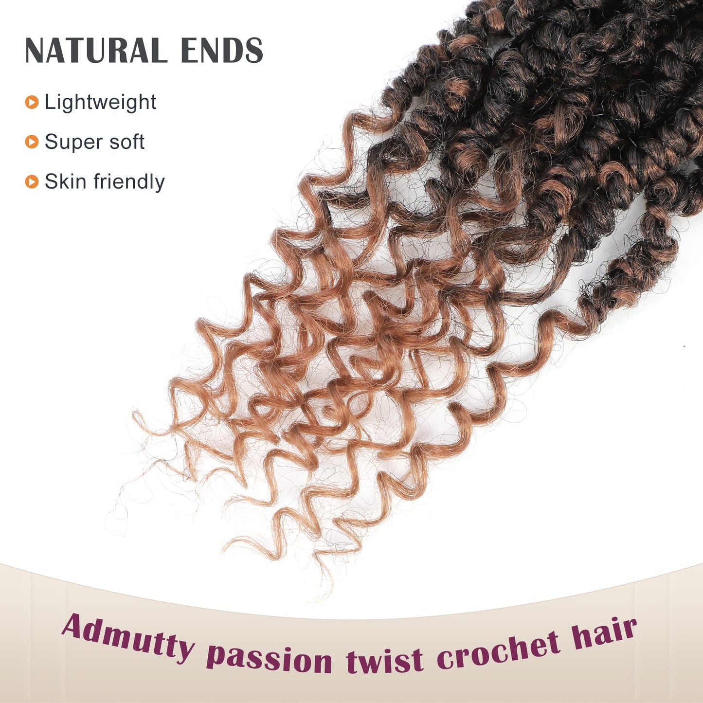 Passion Twist Crochet Hair,Passion Twist Hair 12 Inch,2 Packs Pretwisted Passion Twist Hair,Short Passion Twist Crochet Braids,Pre Looped Crochet Hair for Black Women(1B/30)