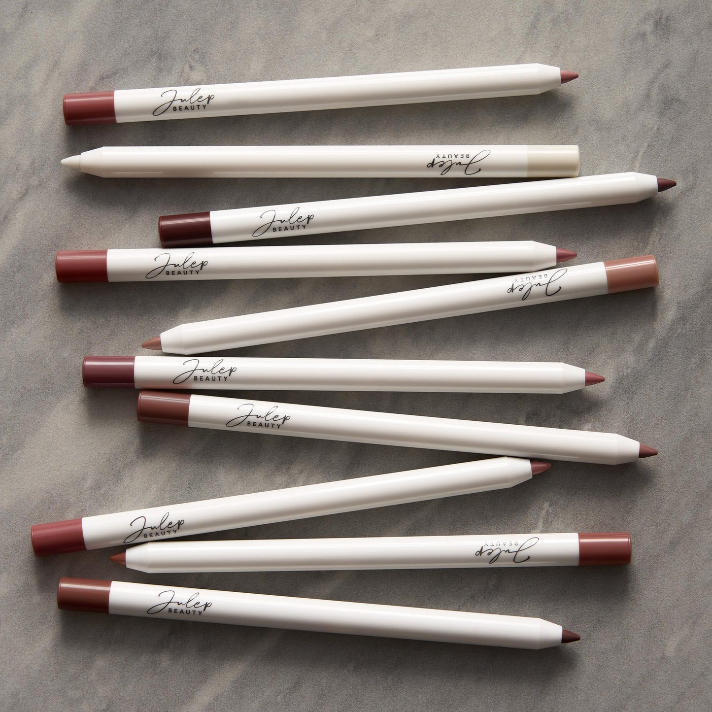 The Perfect Pair 2pc Set: Julep It's Balm Tinted Lip Balm Dusty Orchid Shimmer and With a Trace Retractable Creamy Long-Lasting Lip Liner, Antique Rose