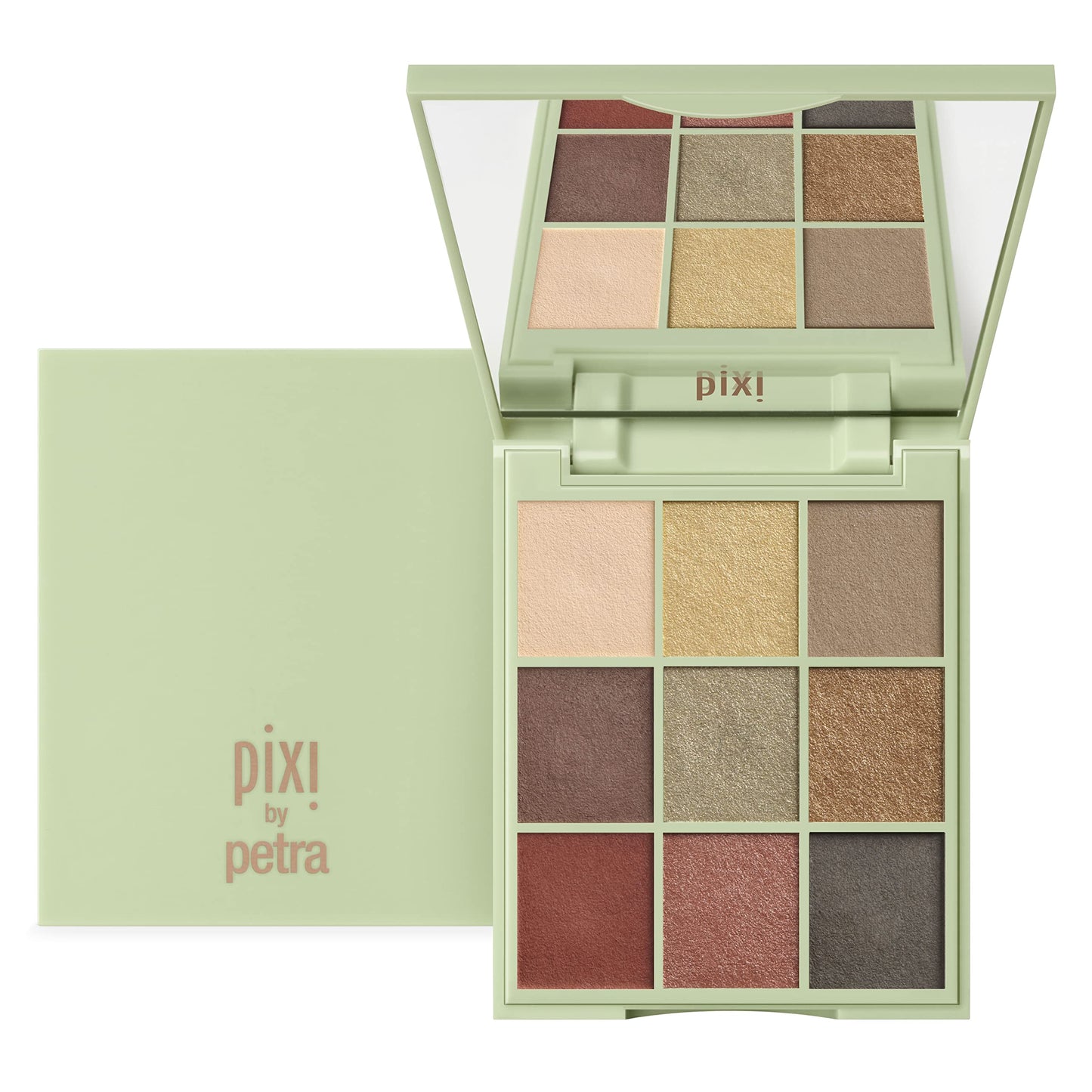 Pixi Beauty Eye Effects - Hazelnut Haze|Eyeshadow 9 Shade Compact Palette | Easy To Apply High Pigment Colour | Paraben-Free | 11.5g