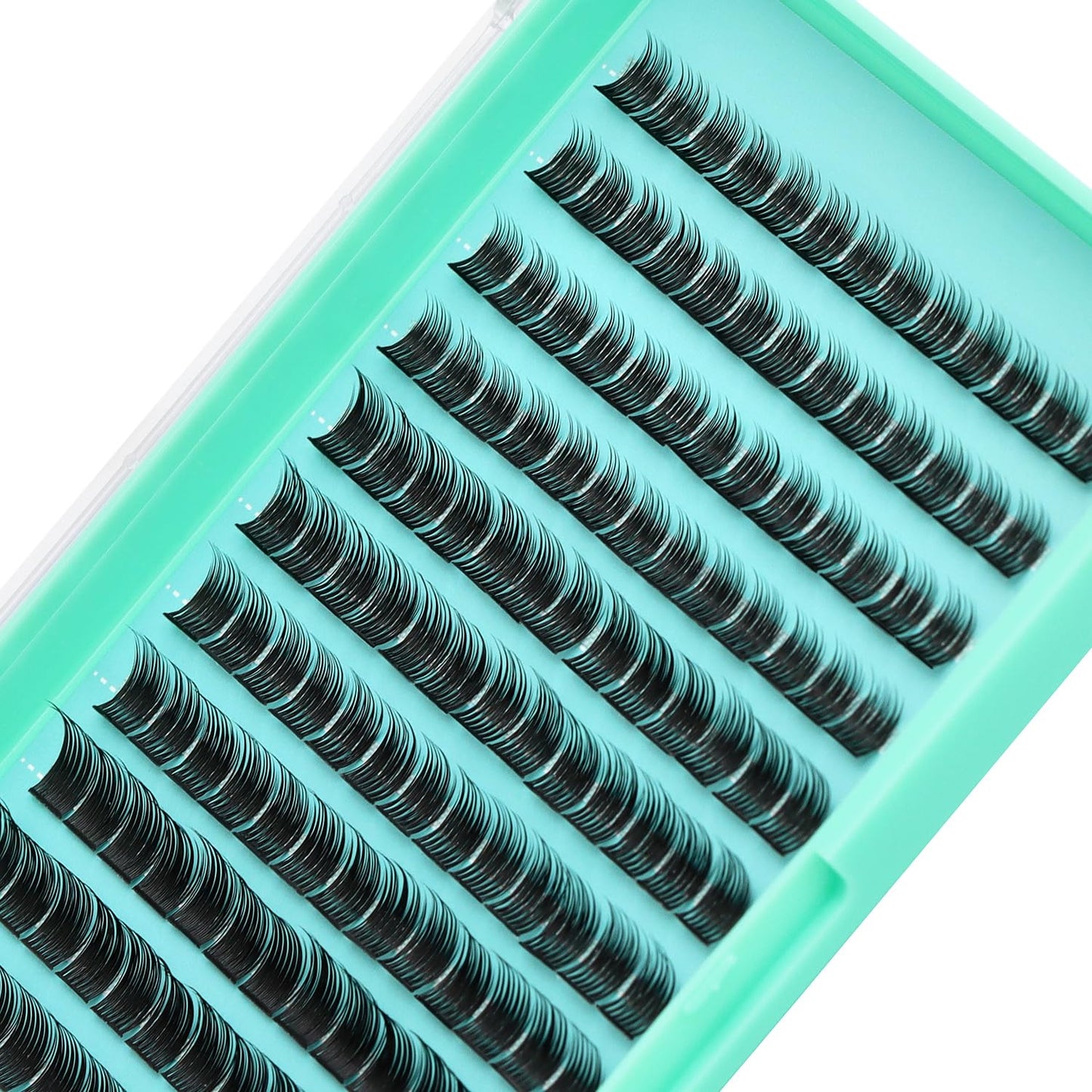 Bodermincer 120 Cluster 10-12-14mm/12-14-16mm/16-18-20mm Mixed Length Lash Cluster Eyelash Extension Natural 3D Russian Volume Faux 3D Effect Glue Bonded Cluster Eyelashes (Y11-C Curl-Black-8-10-12mm)