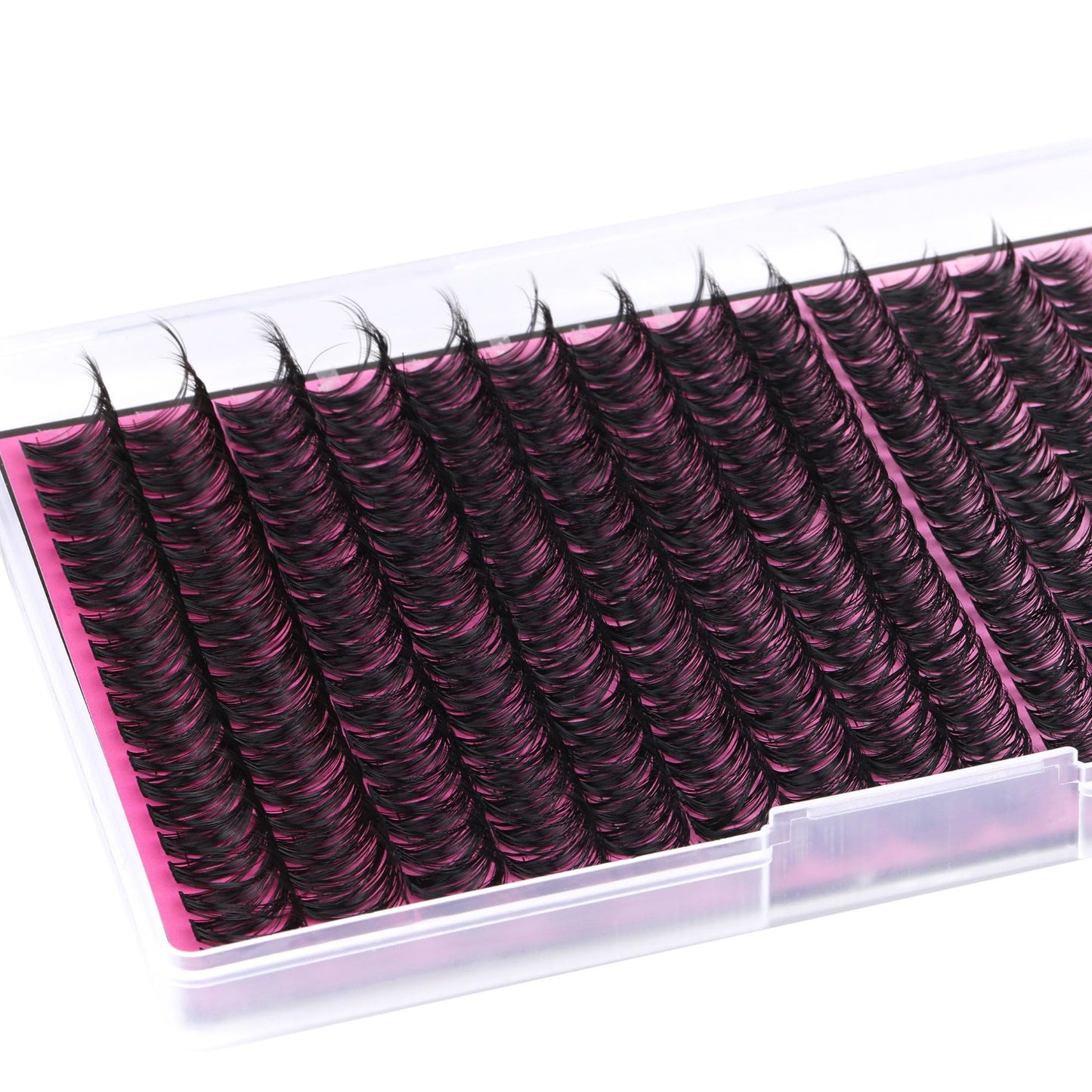 FANXITON Lash Clusters 280Pcs Wispy Lash Clusters D Curl 8-18Mix Volume Thick Eyelash Clusters 50D Long Individual Eyelash DIY Lash Extensions at Home(0.07D 50D)