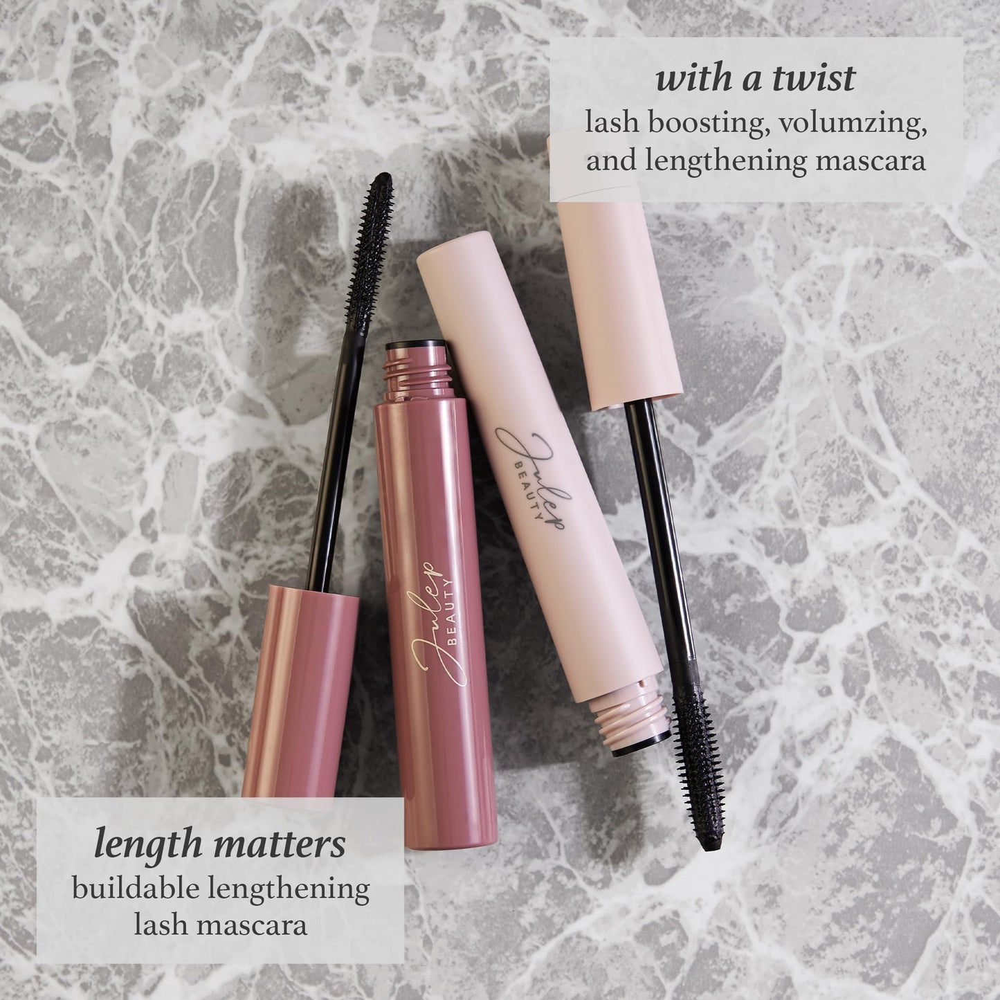 Julep With a Twist Lash Boosting Volumizing and Lengthening Mascara with Bamboo 0.24 ounces