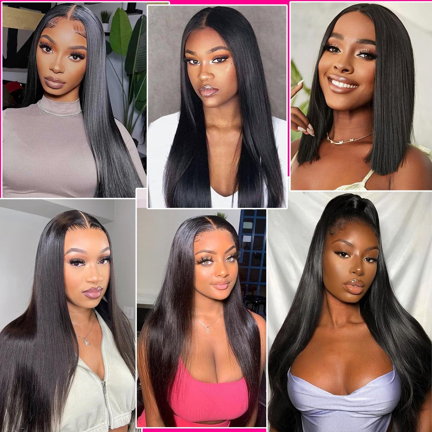 Afrodiva Straight 3 Bundles Human Hair 18 20 22 Inch 100% Unprocessed Brazilian Virgin Human Hair Bundles Double Weft Weave Bundles Straight Hair 70g/Bundle Hair Natural Color