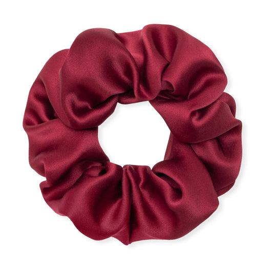 MurierSilk Silk Hair Scrunchies 100% Pure Mulberry Silk Hair Tie for Women Grils, Silk Elastic Ponytail Holder Hair Accessories, Silk Hair Wrap Prevents Hair From Frizz And Breakage (Red)