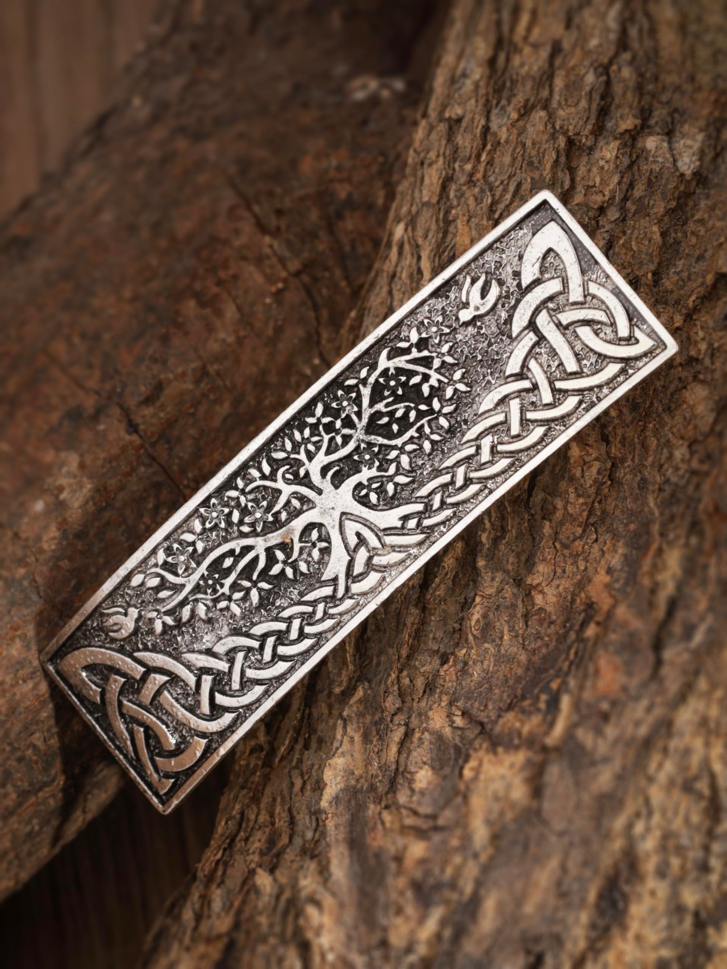 HAQUIL Viking Tree of Life Yggdrasil Hairclip Barrette Jewelry for Women