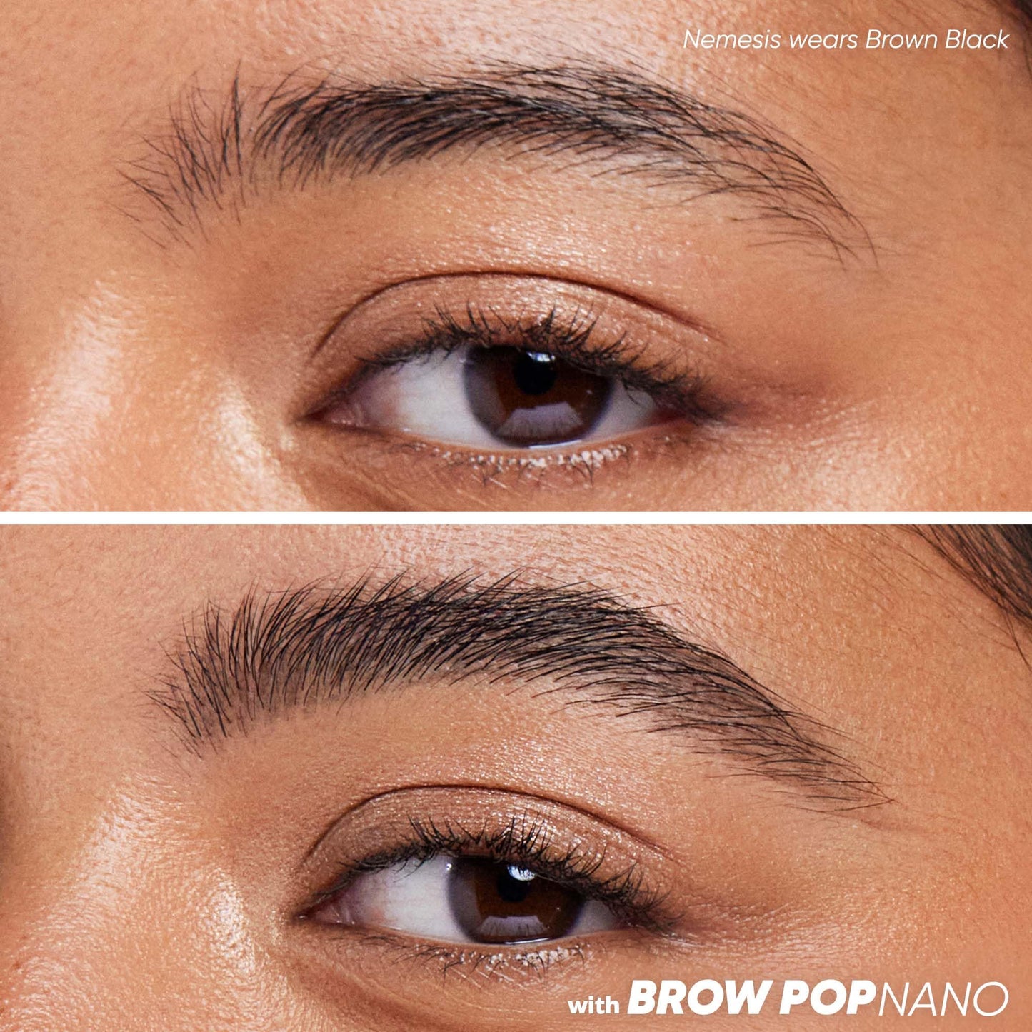 Kosas Brow Pop Nano - Ultra-Fine 1mm Brow Pencil Precision Tip - Natural-Looking Eyebrows with Finest Hairlike Stroke - All Day Wear, Hypoallergenic, Safe for Sensitive Skin - Brown Black