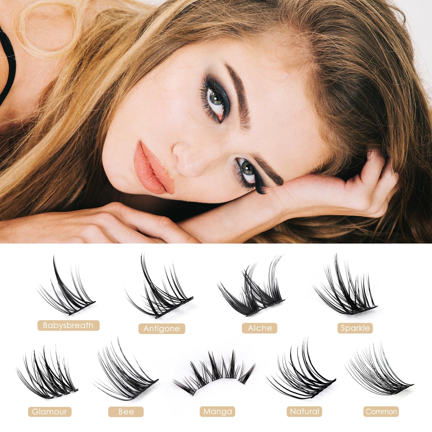 LANKIZ Lash Clusters,72pcs DIY Lash Extensions,12mm Individual Lashes Superfine Band, Soft & Natural Cluster Eyelash Extensions,DIY Eyelash Extension at Home