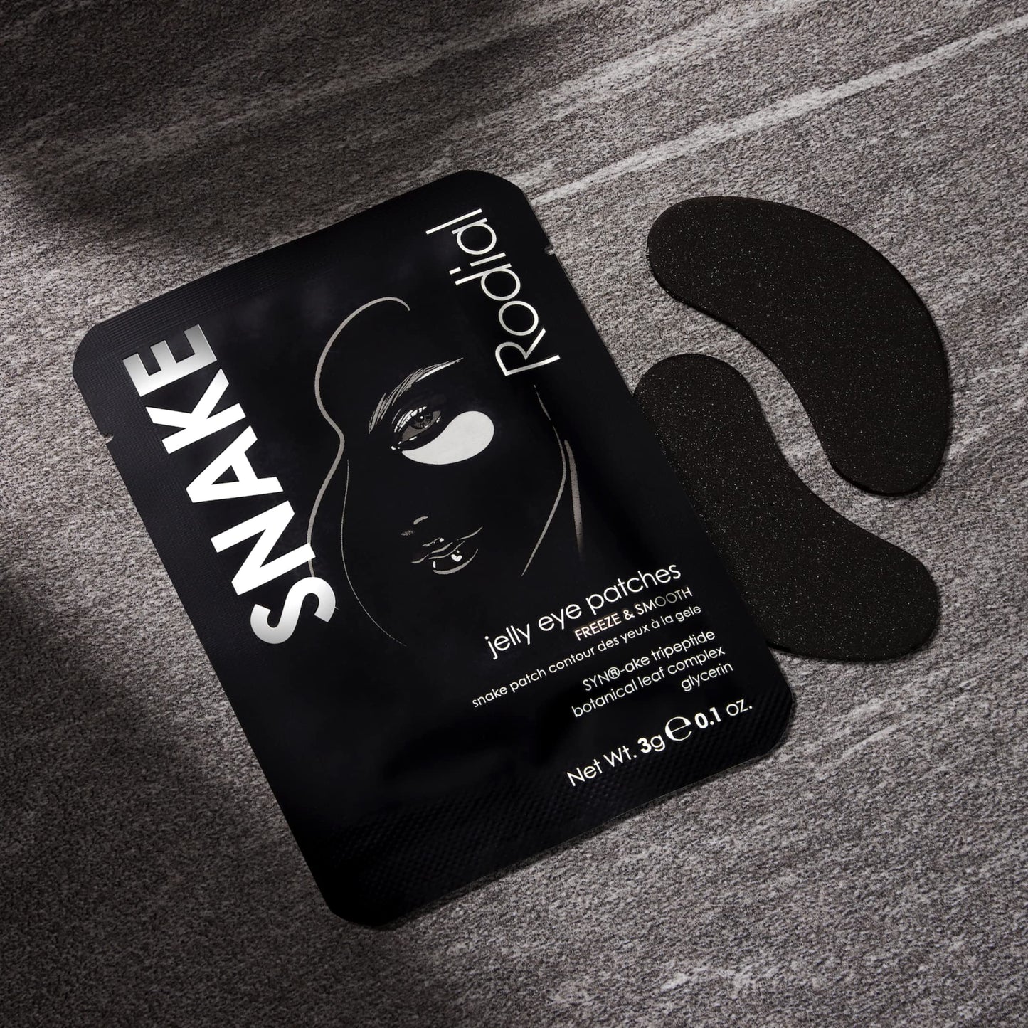 Rodial Snake Jelly Eye Patches (1 Sachet), Rejuvenate and Firm, Anti-Puffiness Formula for Under Eyes, Firming and Smoothing Effect, Botanical Extracts for Improving Skin Elasticity