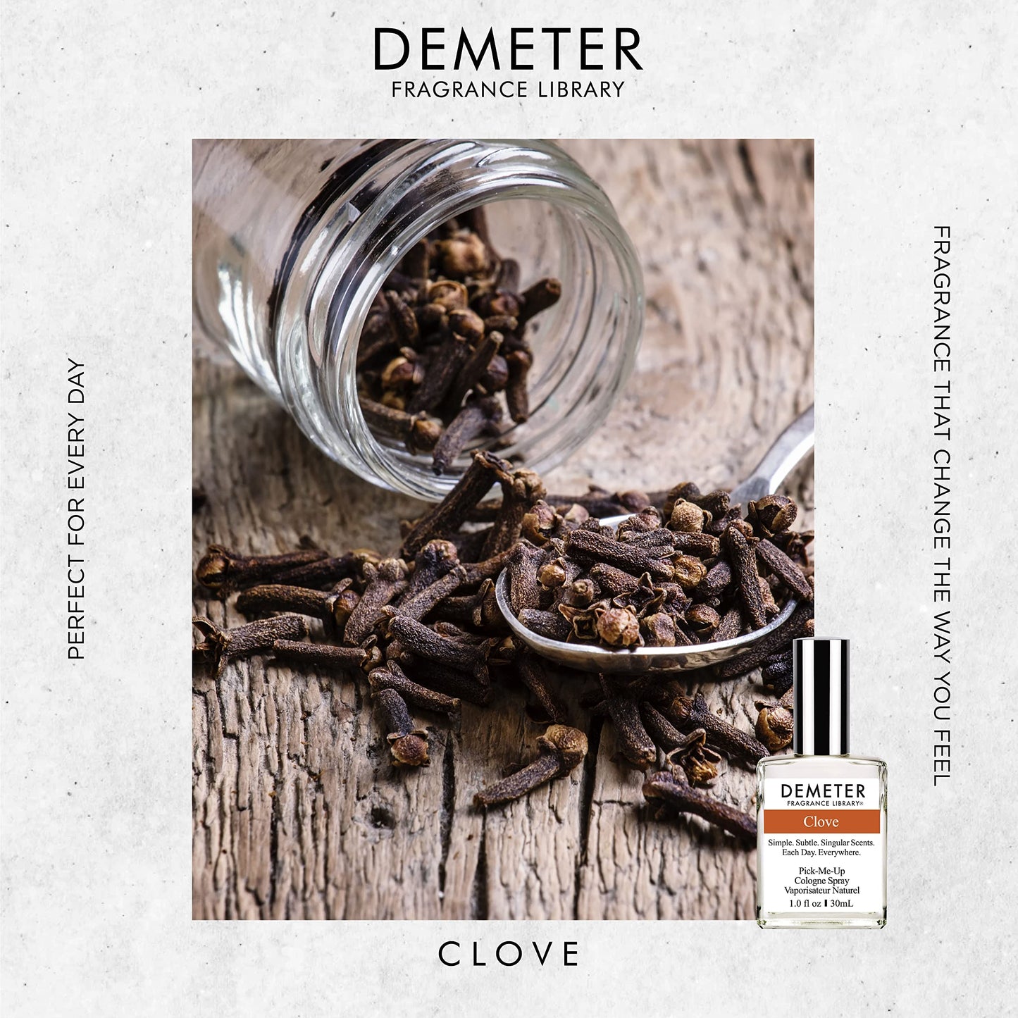 DEMETER Clove, 1 oz Cologne Spray, Perfume for Women and Men