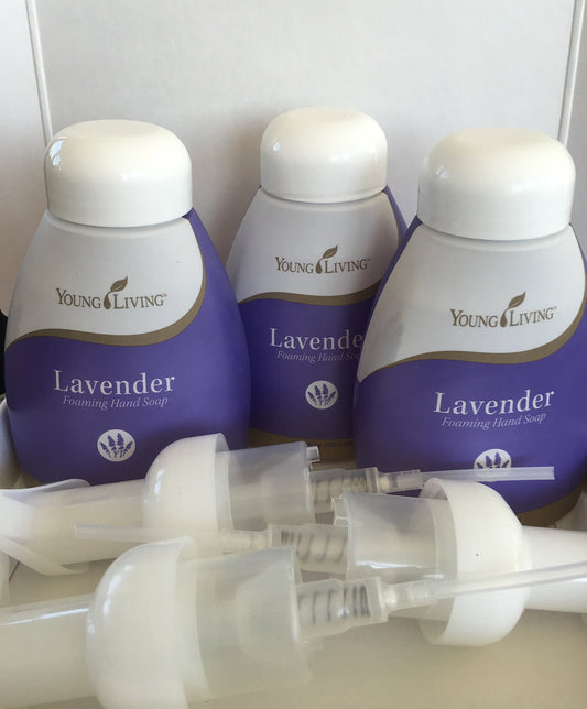 Young Living Lavender Foaming Hand Soap - Gentle, Moisturizing, and Natural Hand Wash for Soft and Clean Hands - Family-Friendly Instant Foam - 3 Pack of 8 fl oz.