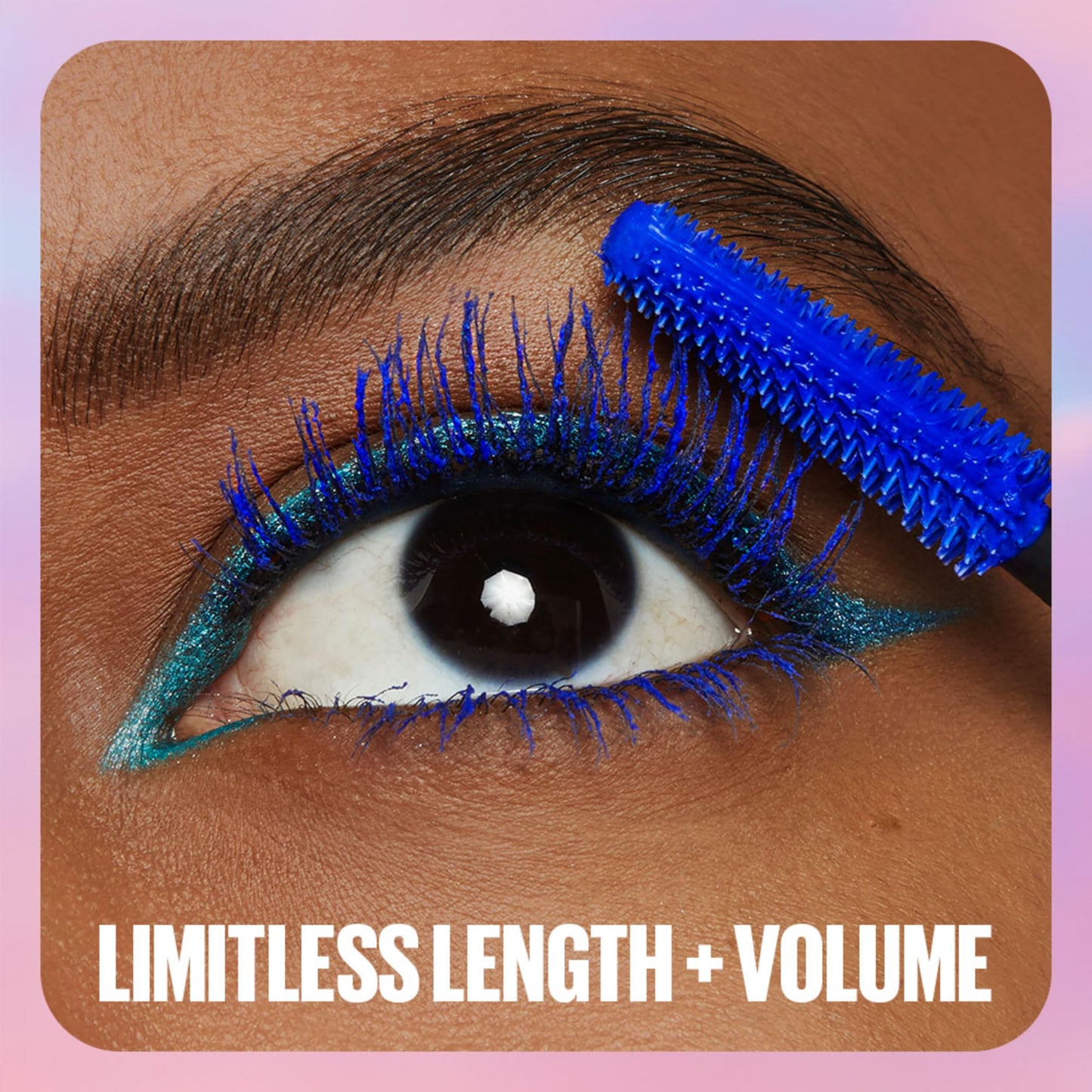 Maybelline Lash Sensational Sky High Washable Mascara, Volumizing, Lengthening, Defining, Curling, Multiplying, Buildable Mascara Make Up Formula, Blue Mist, 1 Count