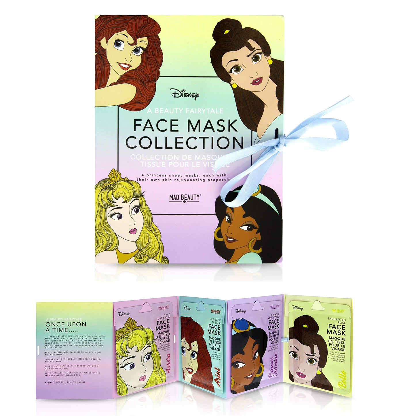 MAD Beauty Disney Villains Face Mask Booklet (Pack of 3) | Evil Queen, Maleficent, and Ursula | Apple, Green Tea, and Cucumber to Revitalize Skin for Cruelly Fabulous Glow!