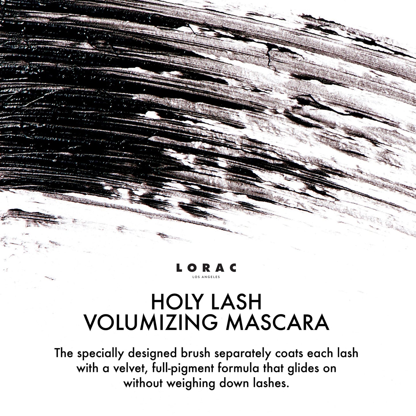 LORAC Holy Lash Volumizing Mascara | Lengthening | Curling | Long-Wear | Black