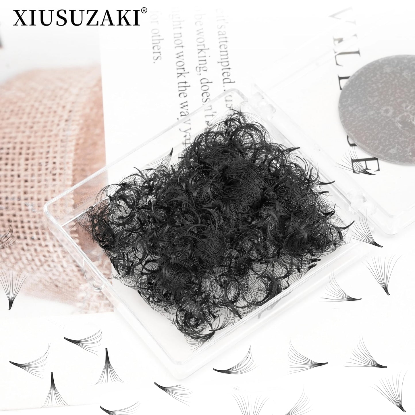 Premade Fans Eyelash Extensions 600 Fans 14D Volume Lash Extensions 0.03 Thickness Eyelash Extension D Curl Premade Lash Fans Mix 8-15mm Fluffy Soft Handmade Loose Fan(600Fans-14D-0.03-D,8-15mm)