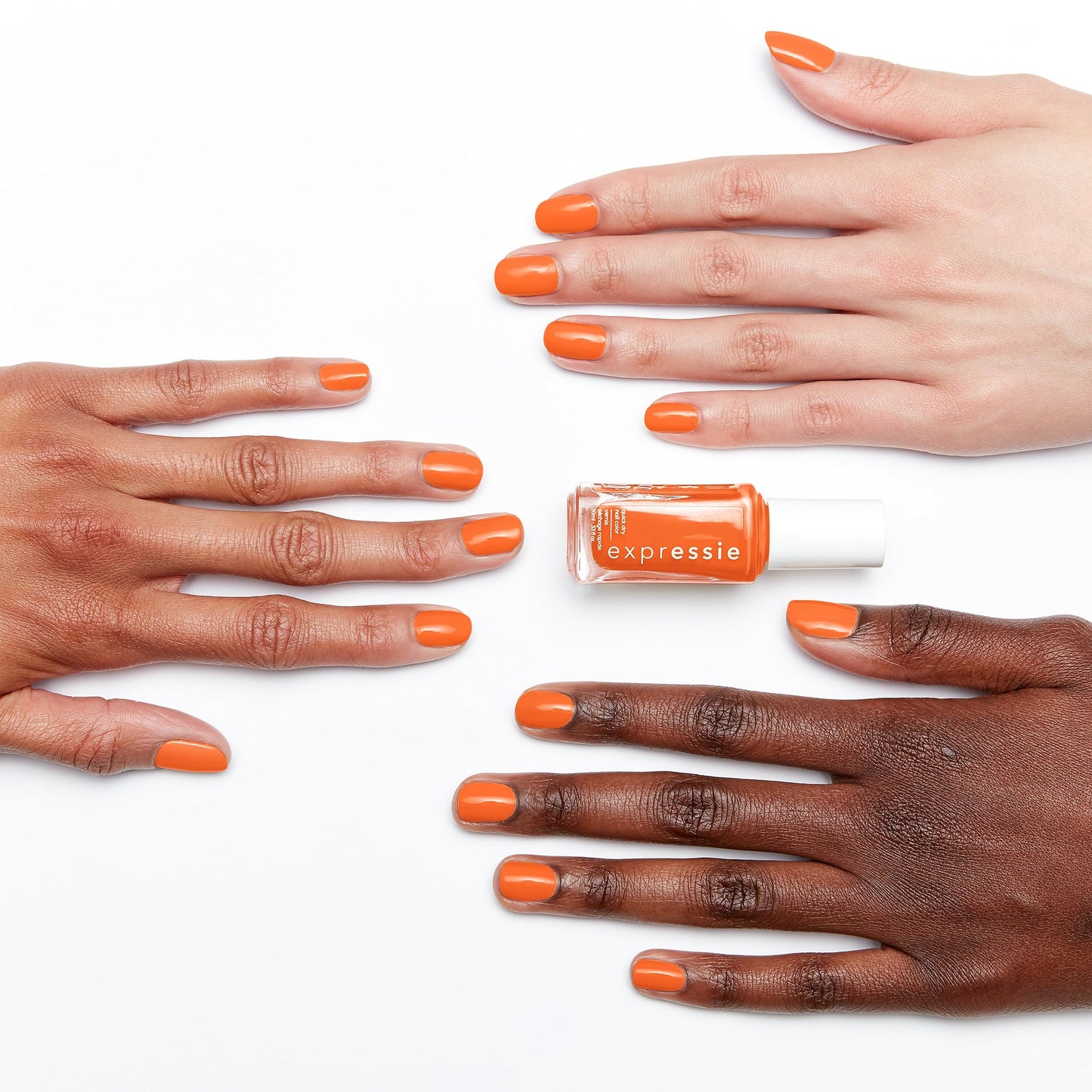 Essie expressie, Quick-Dry Nail Polish, 8-Free Vegan, Electric Orange, Bearer Of Rad News, 0.33 fl oz