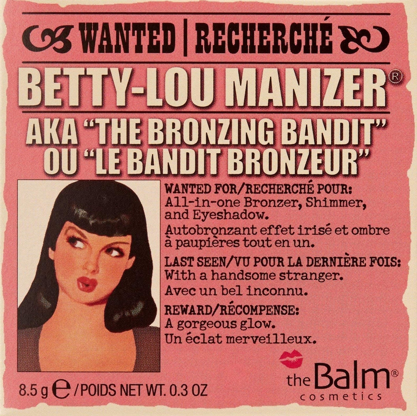 theBalm, Manizer Beauty Kit, Translucent Pressed Matte Shimmer Mary Skincare Cheeks Face Powder Lightweight Palette Makeup for Women - Betty Lou