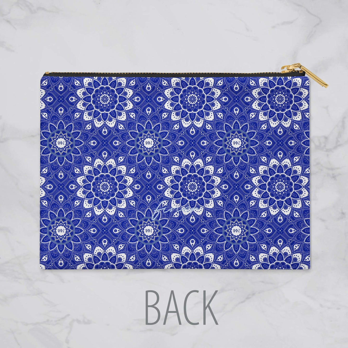 Bad Bananas - Zeta Phi Beta - Cosmetic Case, Makeup Pouch, Bag - Personalized (Mandala) - Sorority Paraphernalia