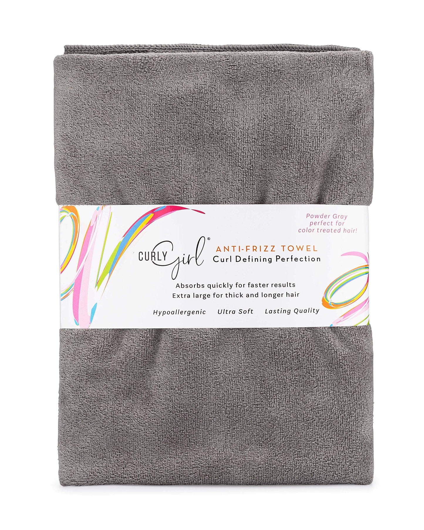 Curly Girl Microfiber Hair Towel - Anti-Frizz, Absorbent, Fast Drying - for Curly Hair - Microfiber Hair Towel for Curly Hair