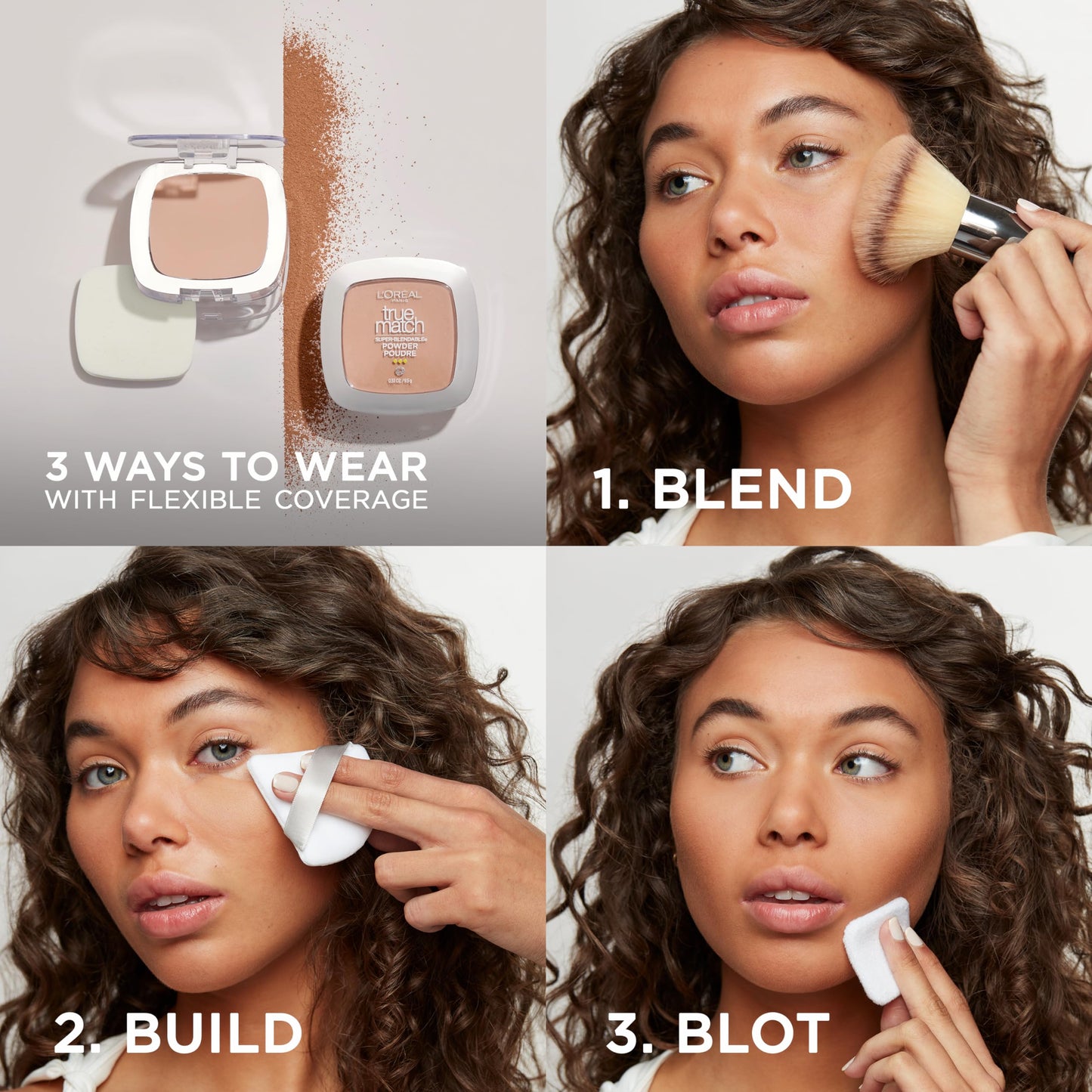 L'Oreal Paris True Match Super Blendable Oil Free Foundation Powder, N1 Light, 0.33 oz, Packaging May Vary