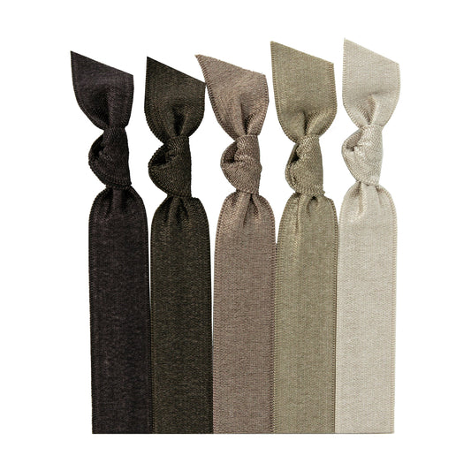 Emi-Jay Hair Tie Collection, Brown Ombre 5 pack